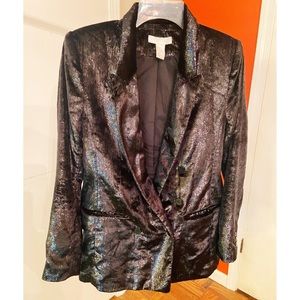 H&M sparkly velvet women’s blazer